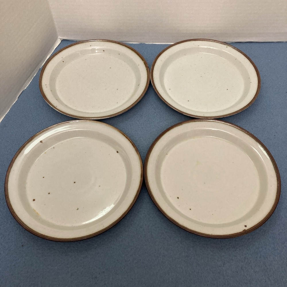 VTG Dansk Designs Denmark NR Brown Mist 8.5" Stoneware Salad Plates - Set of 4